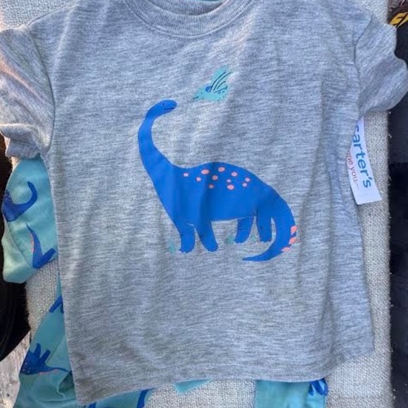 Toddler Boy 3 Piece Long Sleeve Dino Pajamas 2T #106 - Picture 3 of 5